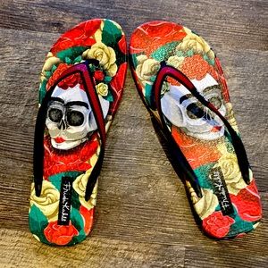 Frida Kahlo Painting Women Flip-Flop Sandal